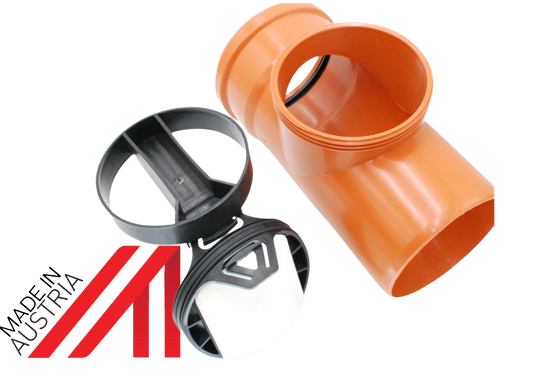 Rückstauverschluss zum Nachrüsten in rundes Reinigungsrohr